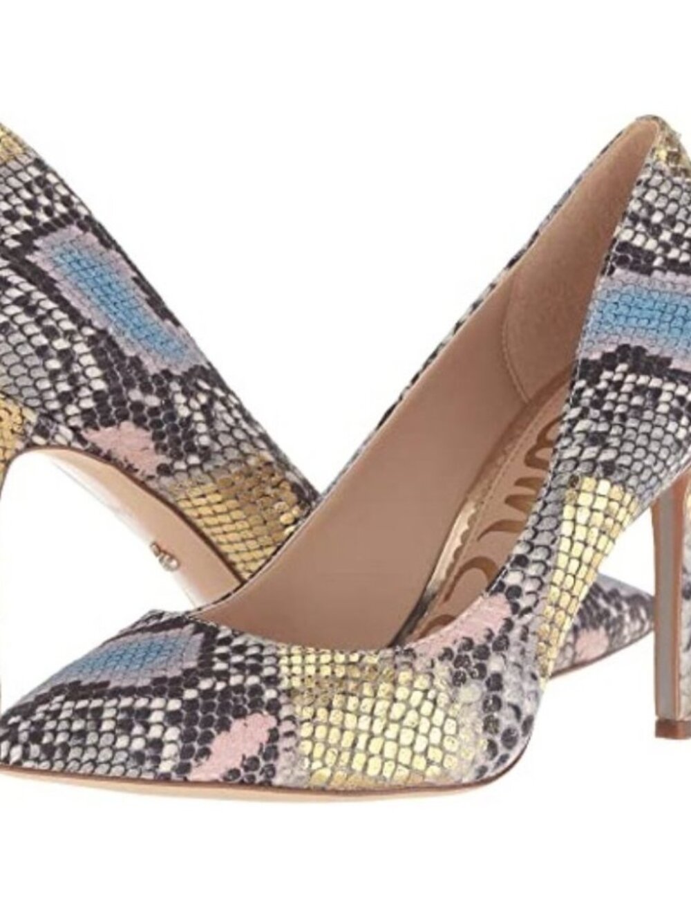 Sam Edelman Hazel Snakeskin Heels 8.5M